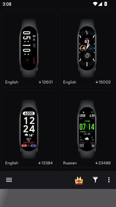 Watchfaces for Mi Band 5最新版截图1