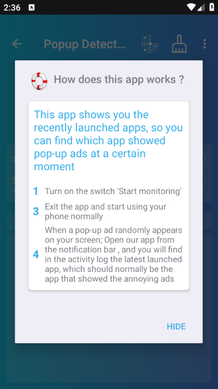 ������������°�(Popup Detector)��ͼ2