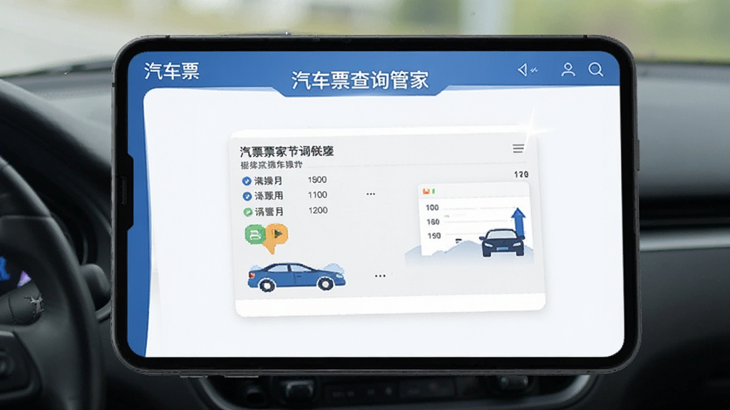 汽车票查询管家功能操作界面展示