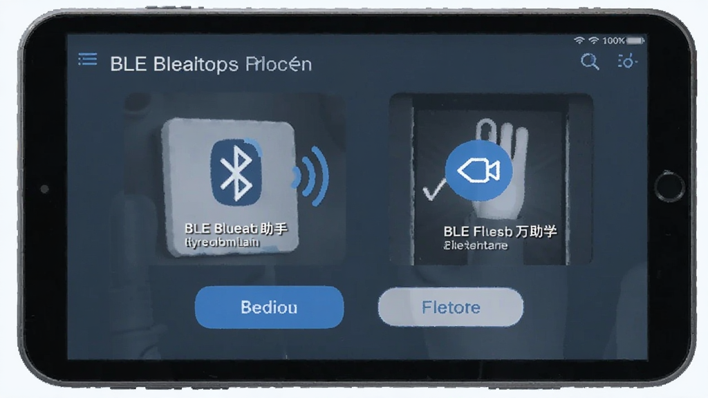 BLE蓝牙助手功能操作界面