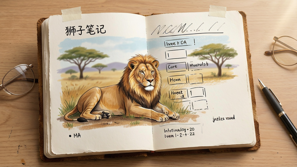 狮子笔记预览图