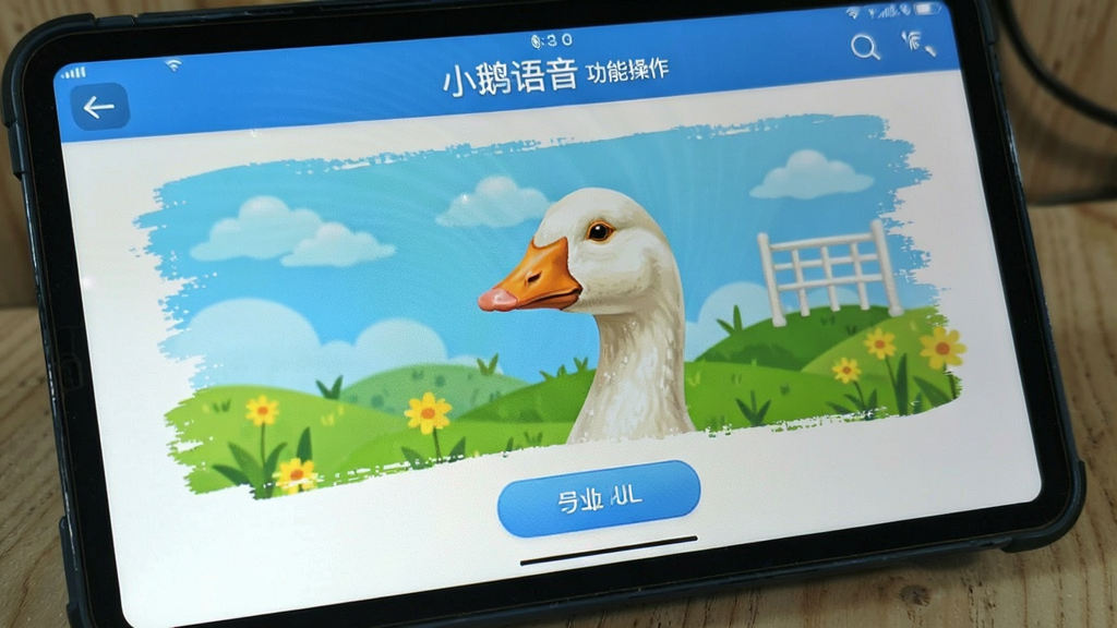 小鹅语音 功能操作界面展示