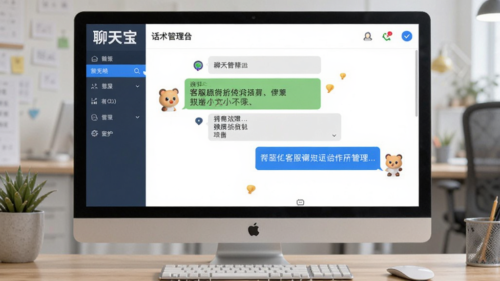 聊天宝客服聊天助手话术管理界面展示
