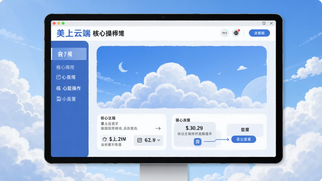 美上云端核心功能操作界面展示