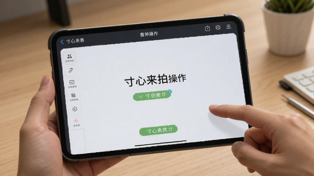 寸心来拍操作界面展示