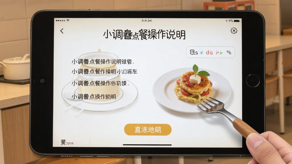 小调羹点餐操作说明界面