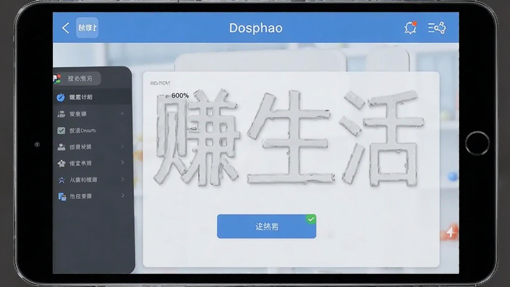 赚生活功能操作界面