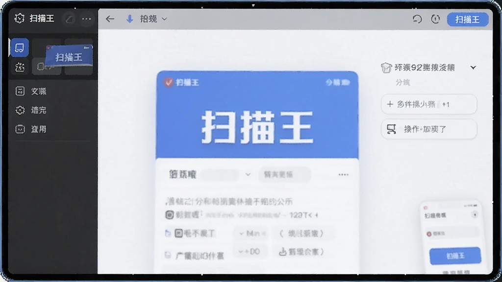扫描王操作界面功能展示