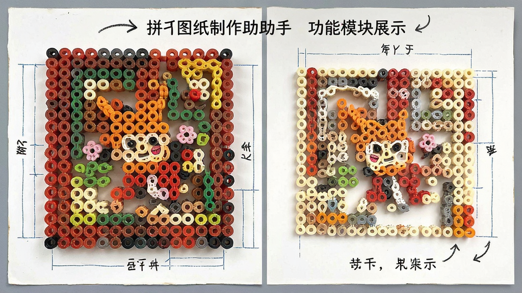 拼豆图纸制作助手功能模块展示