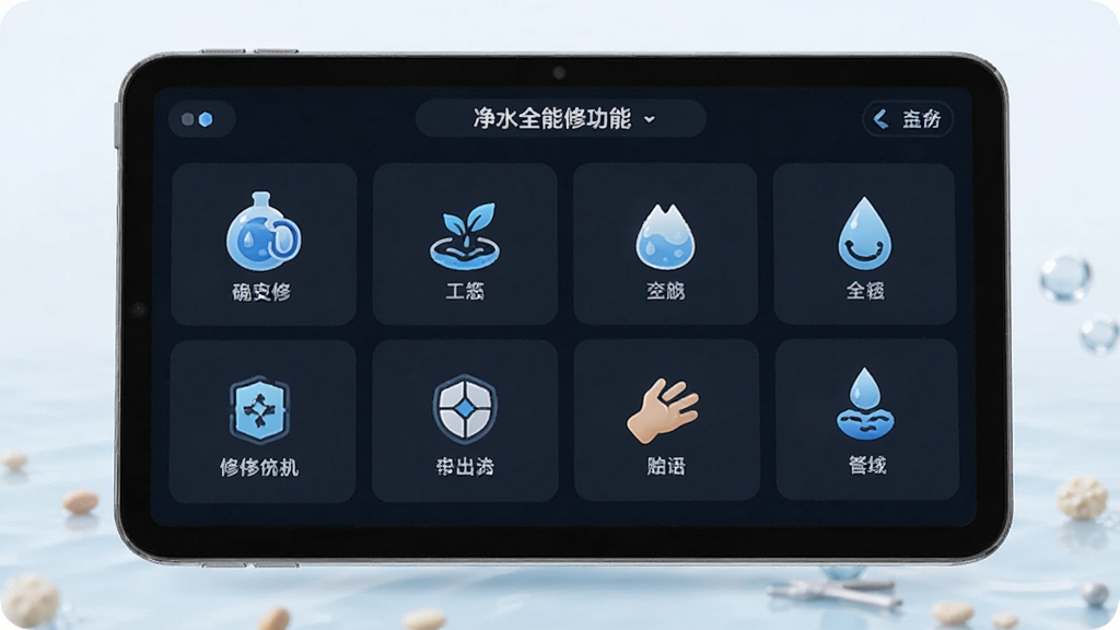 净水全能修功能界面展示