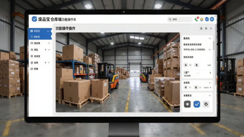 废品宝仓库端功能操作界面展示