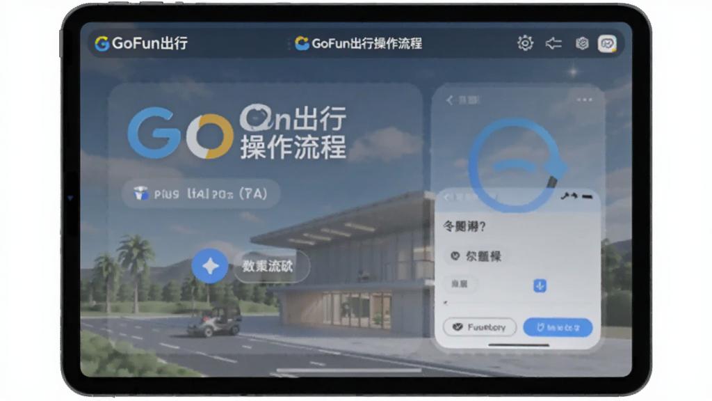 GoFun出行操作流程界面