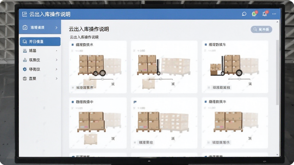云出入库操作说明界面
