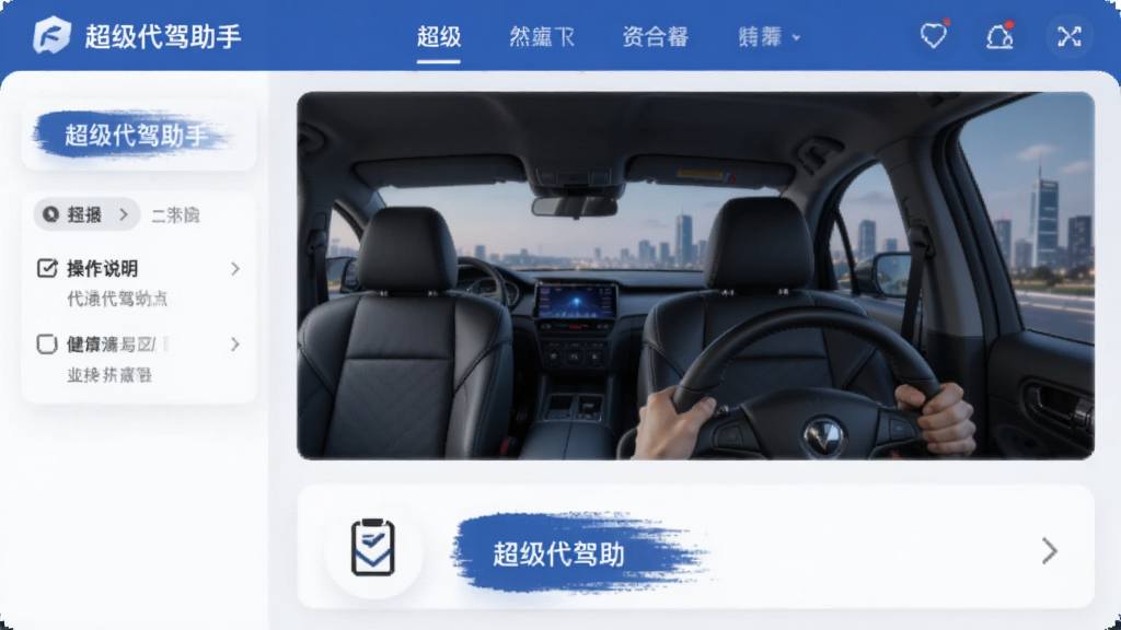 超级代驾助手操作说明界面
