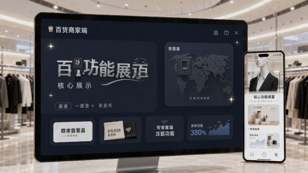 百货商家端核心功能展示