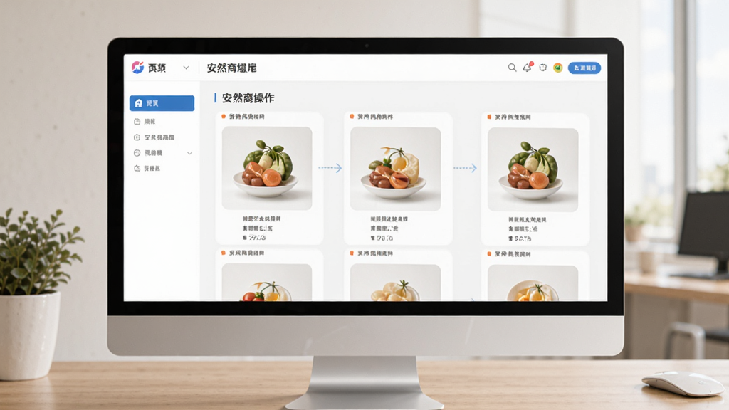 安然商城操作界面展示