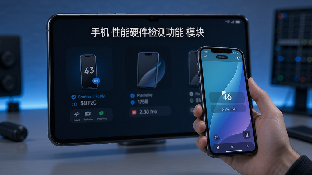 手机性能硬件检测功能模块展示图
