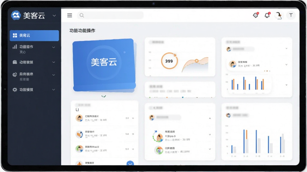 美客云功能操作界面