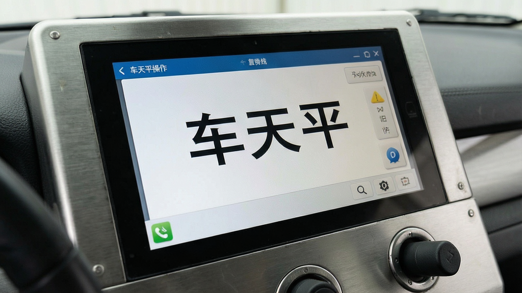 车天平操作界面展示