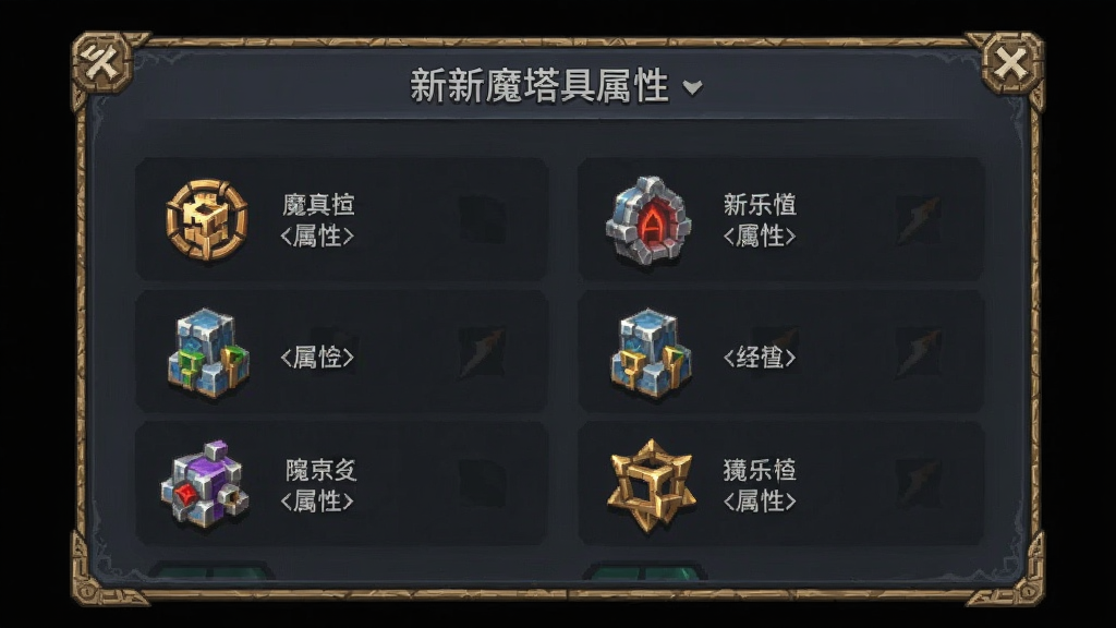新新魔塔道具属性界面