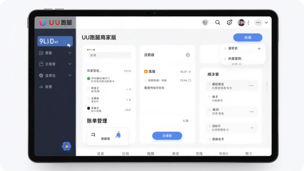 UU跑腿商家版账单管理界面