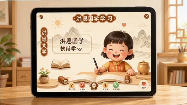 洪恩国学学习界面展示