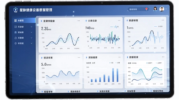 星脉健康设备数据管理界面