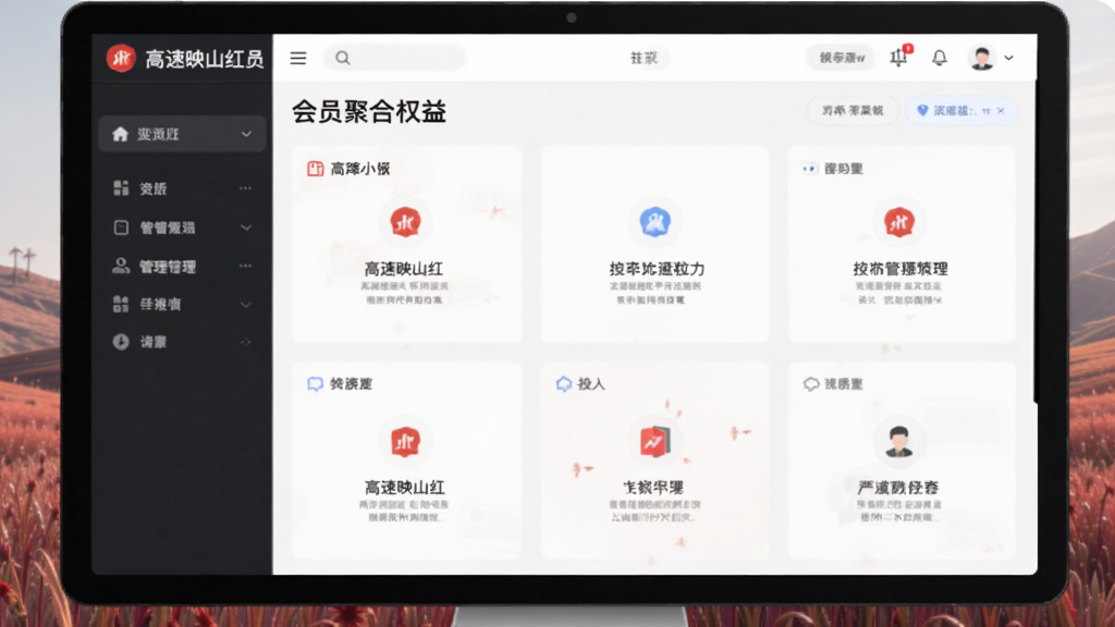 高速映山红会员聚合权益管理界面图