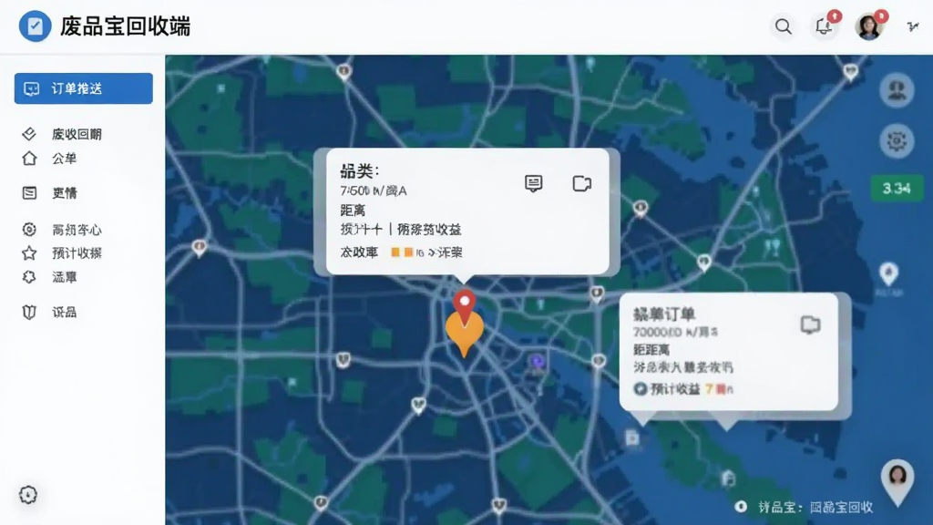 ��Ʒ�����ն˶������ͽ��棬��ͼ����ʾ�ܱ߻��ն����㣬������ƬչʾƷ�ࡢ�����Ԥ������