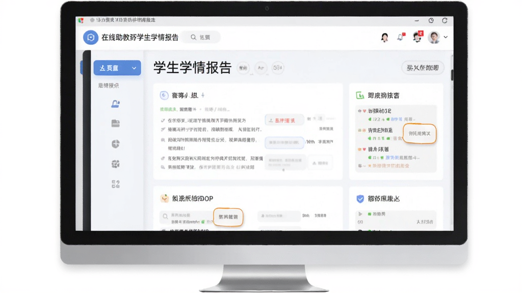 在线助教学生学情报告界面