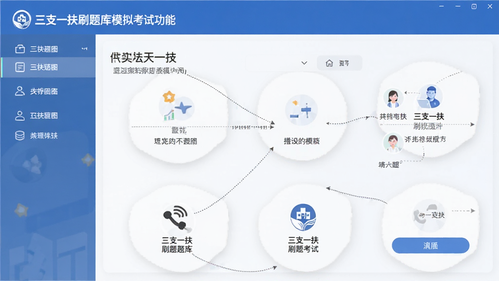 三支一扶刷题库模拟考试界面功能图