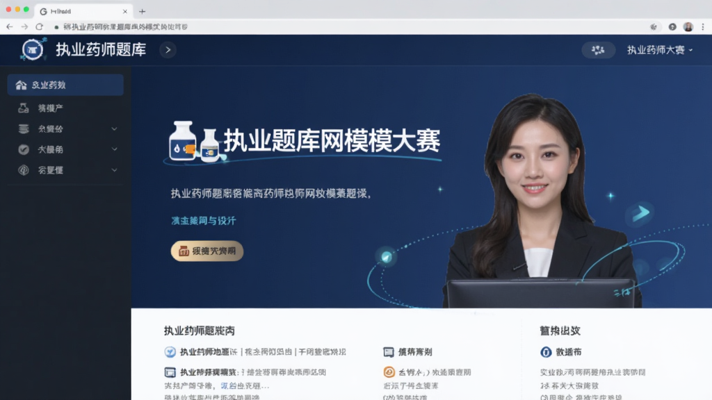 执业药师题库网模考大赛界面