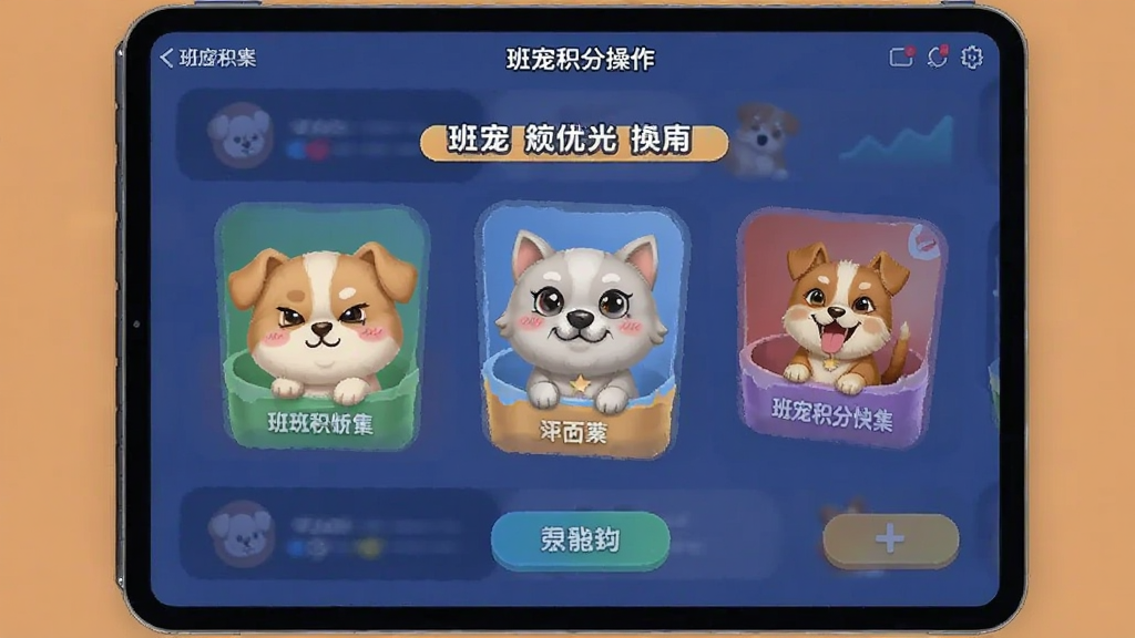 班宠积分操作界面
