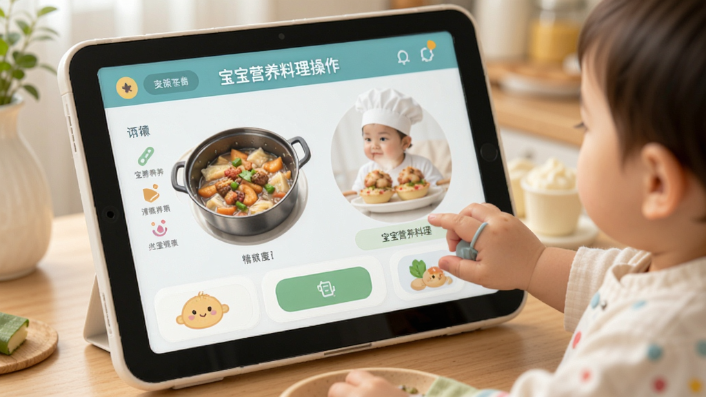 宝宝营养料理操作界面