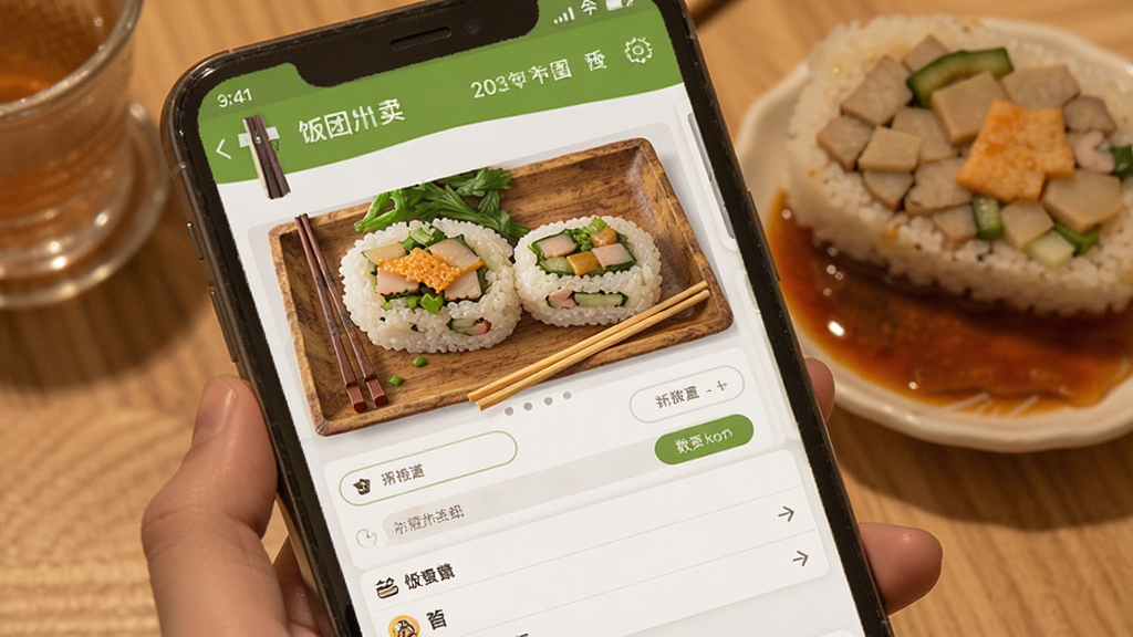 饭团外卖功能界面展示