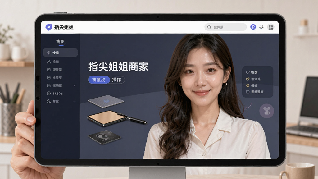 指尖姐姐商家版操作界面展示