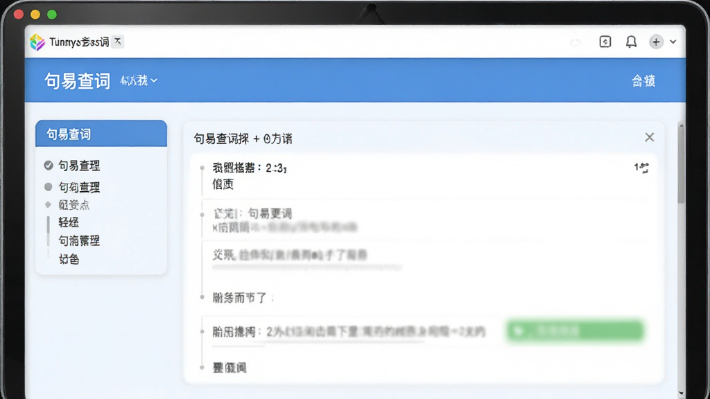 句易查词操作界面展示