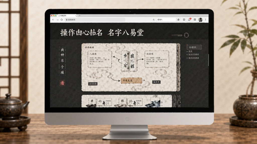 起名取名字八易堂操作界面展示