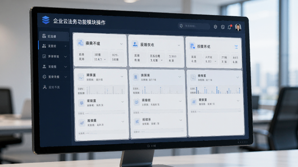 企业云法务功能模块操作界面