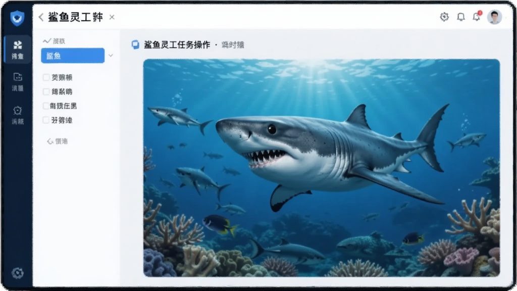 鲨鱼灵工任务操作界面