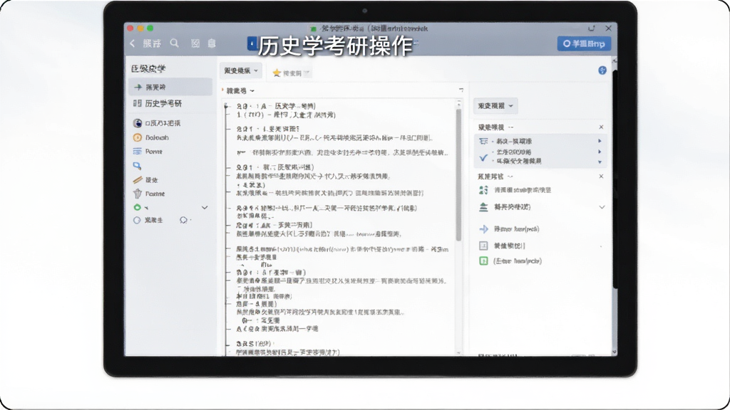 历史学考研操作界面