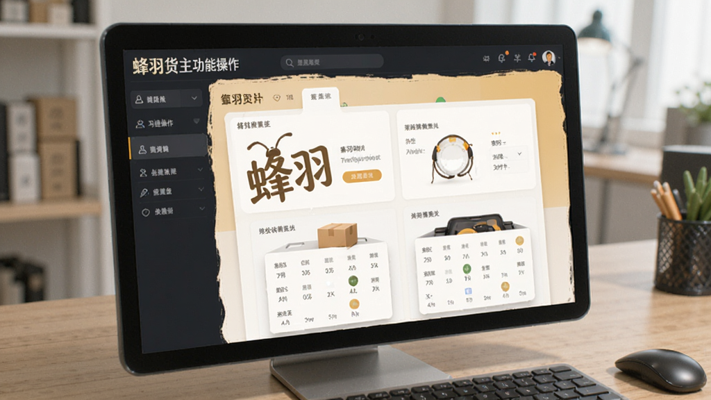 蜂羽货主功能操作界面展示