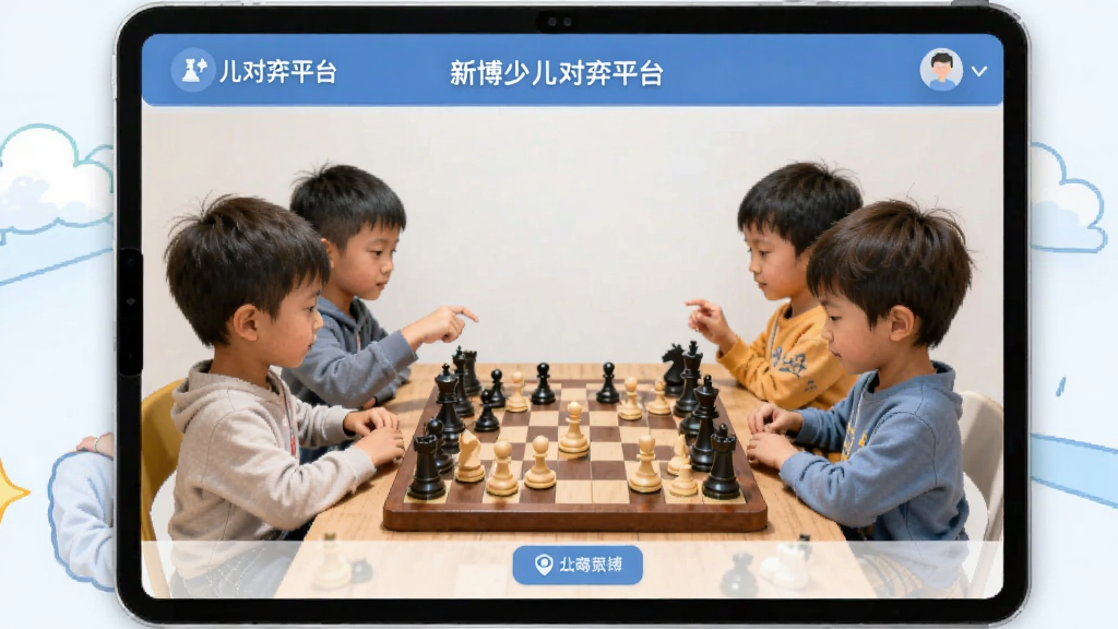 新博少儿对弈平台操作界面展示