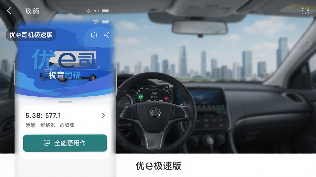 优e司机极速版功能操作界面