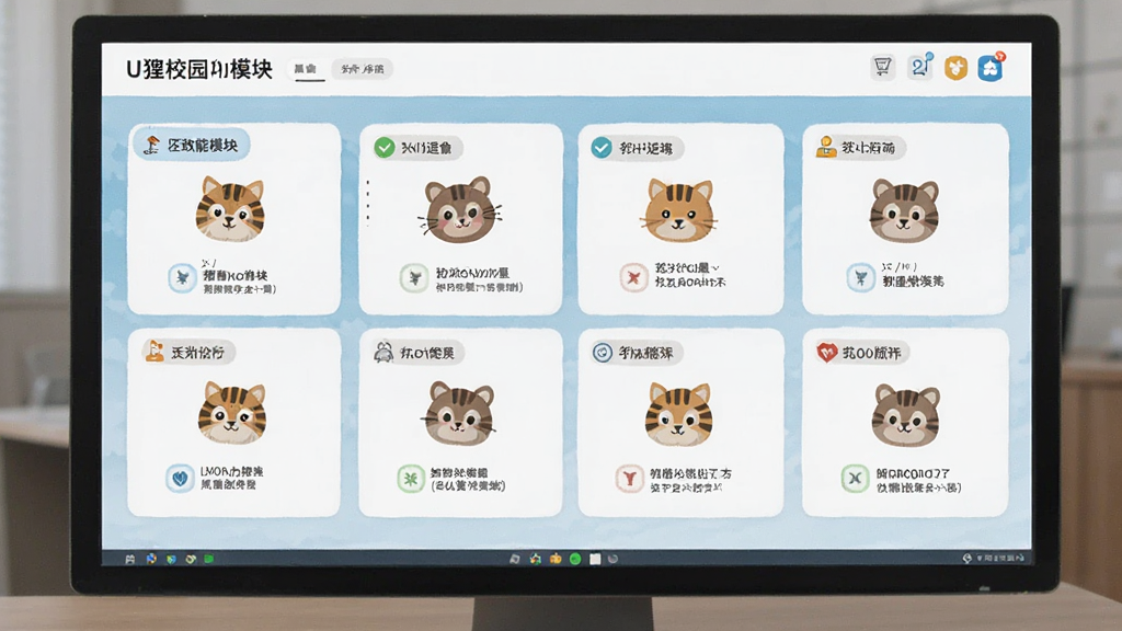U狸校园功能模块界面