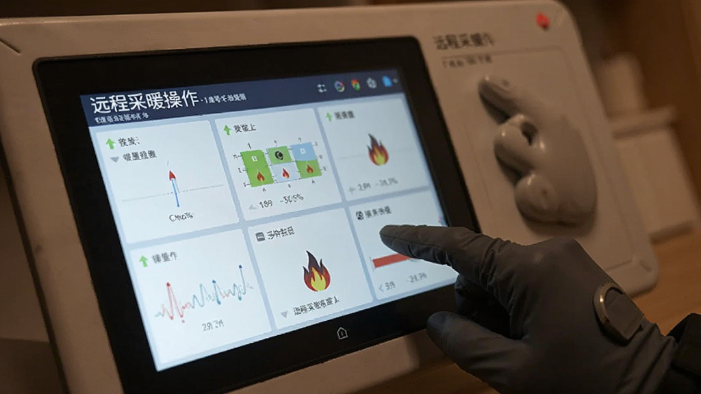 远程采暖操作界面