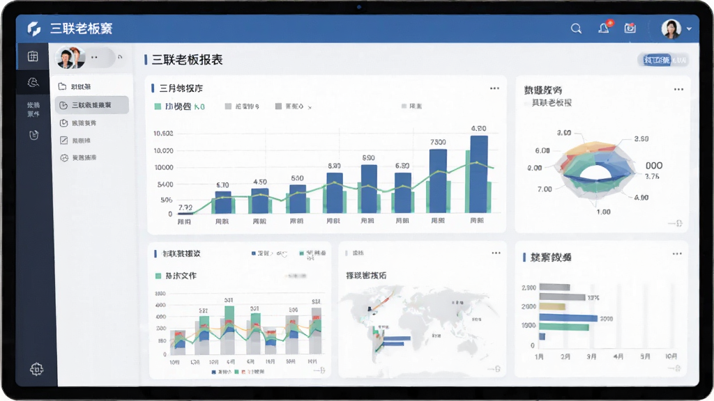 三联老板报表功能操作界面