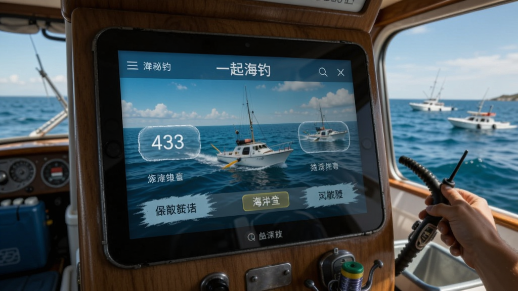 一起海钓功能操作界面