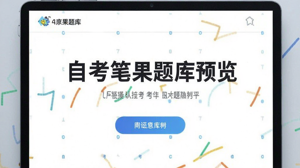 自考笔果题库预览图