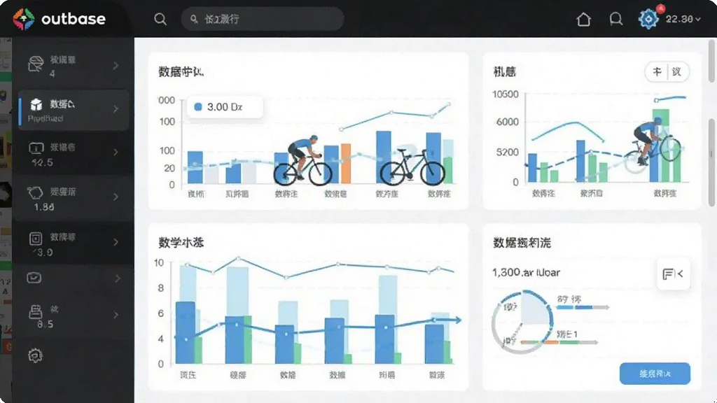 Outbase骑行数据统计界面